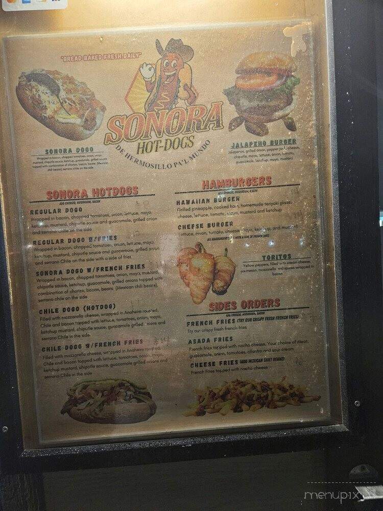 Sonora hotdogs - Sparks, NV menu_pic