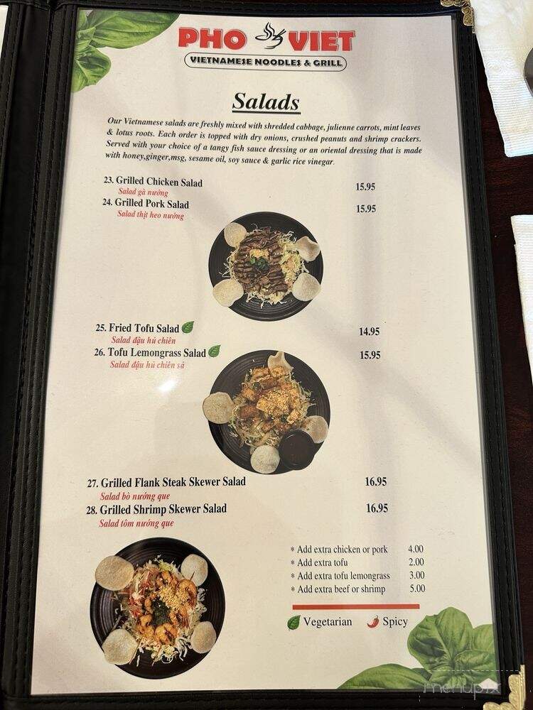 Pho Viet - Pleasant Hill, CA menu_pic