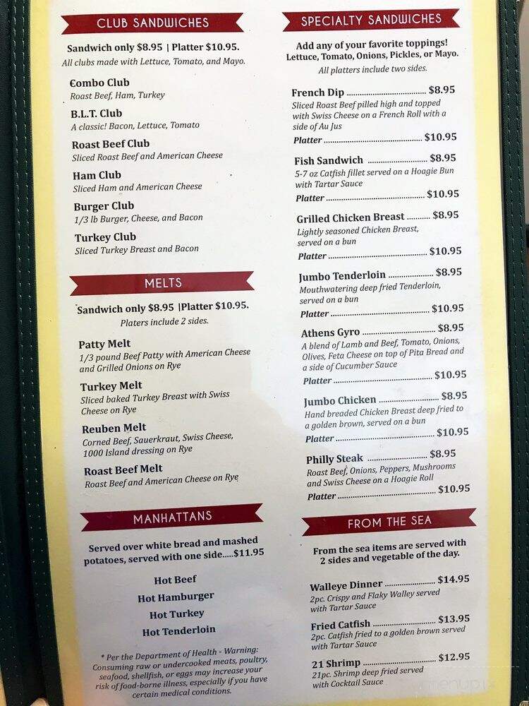 Cranberries Family Restaurant - Jasper, IN menu_pic