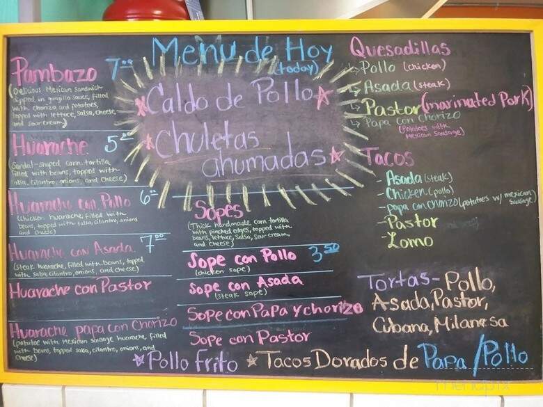 Maria's Tacos - Clarksville, IN menu_pic