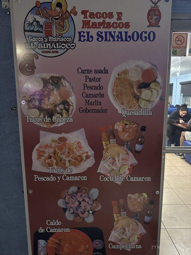 Taco's y Mariscos El Sinaloco - El Mirage, AZ menu_pic