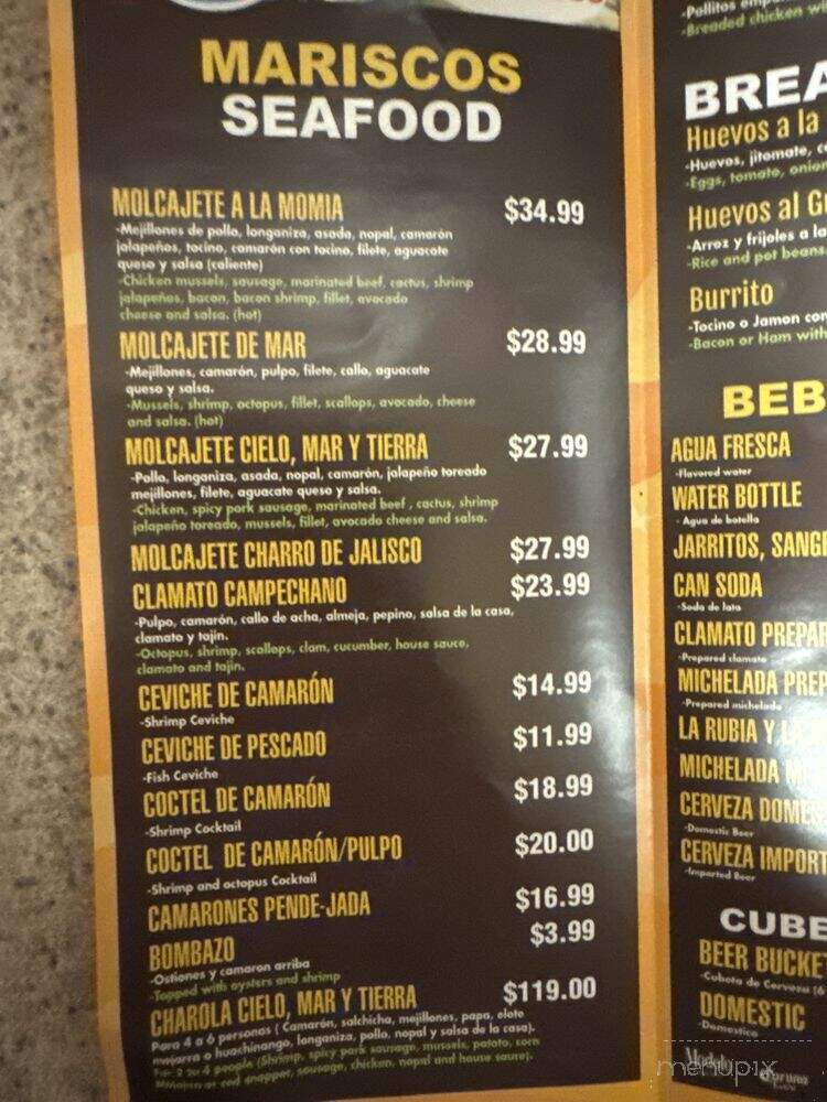 Tacos y Torta Chalios - Visalia, CA menu_pic