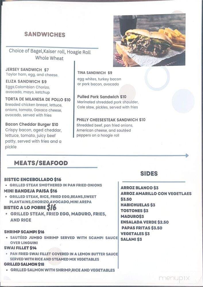 Rosa's Cafe - Avenel, NJ menu_pic