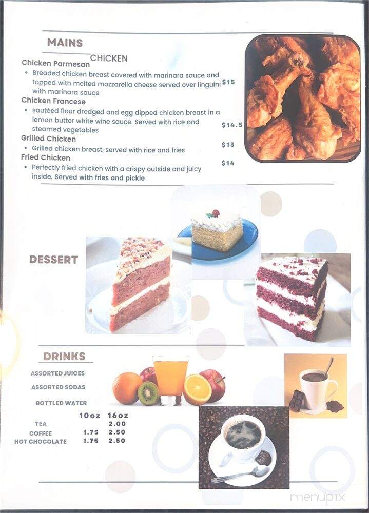 Rosa's Cafe - Avenel, NJ menu_pic