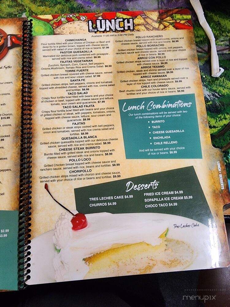 La Mesa Mexican Restaurant - Edenton, NC menu_pic
