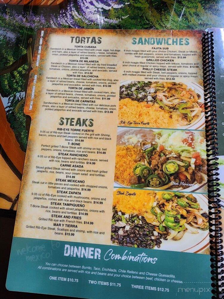 La Mesa Mexican Restaurant - Edenton, NC menu_pic