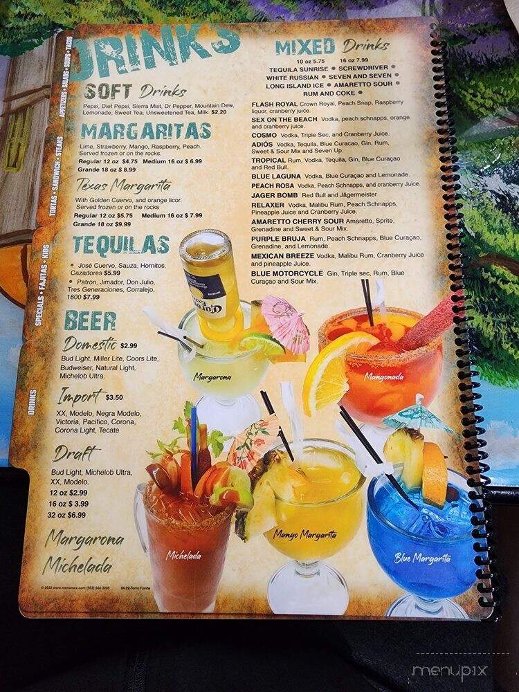 La Mesa Mexican Restaurant - Edenton, NC menu_pic