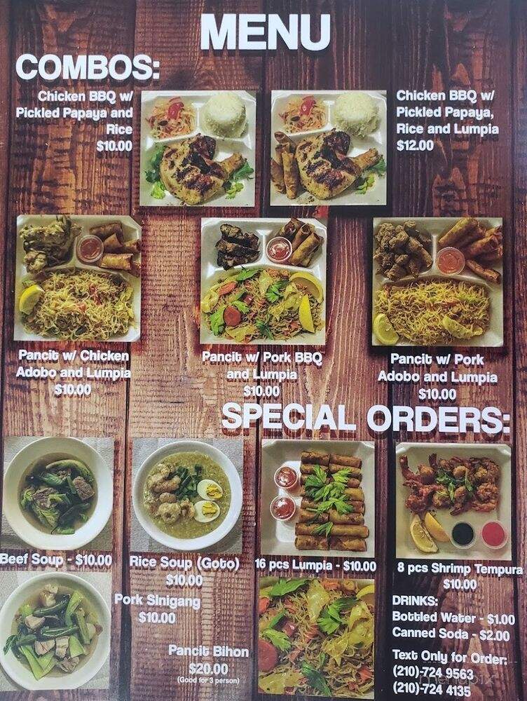 Imelda's Food Fiesta - San Antonio, TX menu_pic