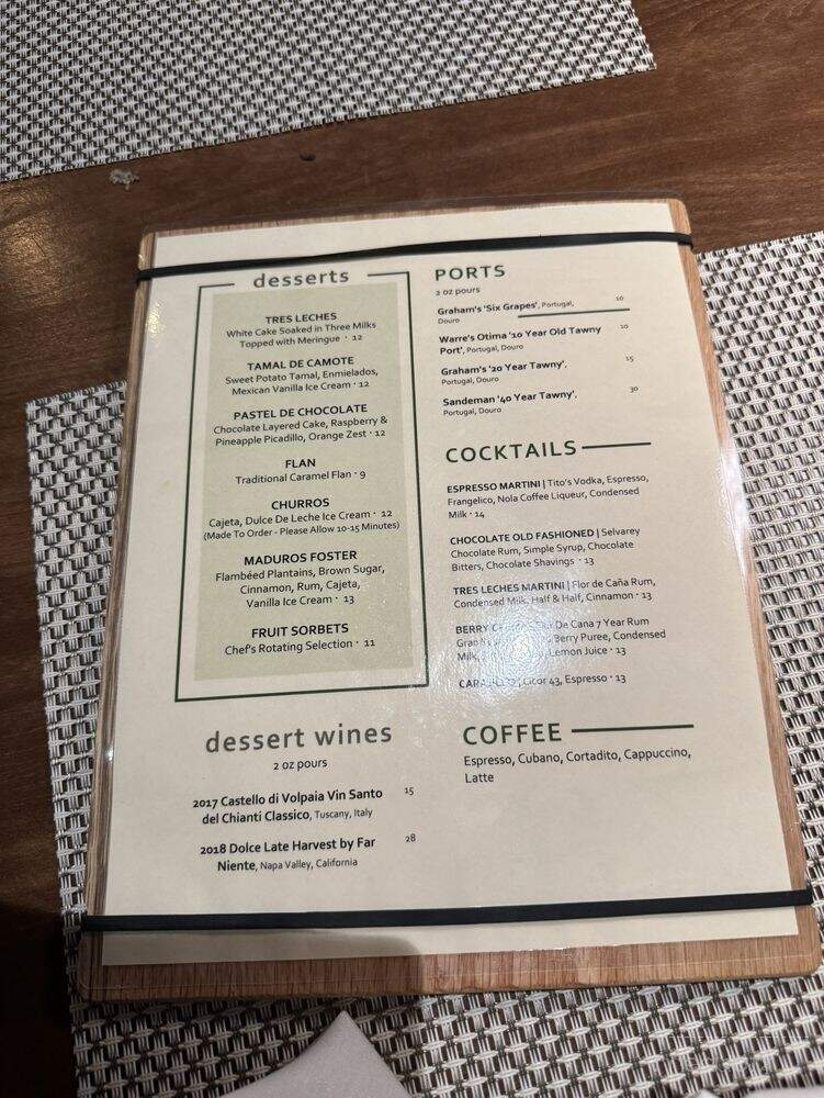 Costa Fina - Tomball, TX menu_pic