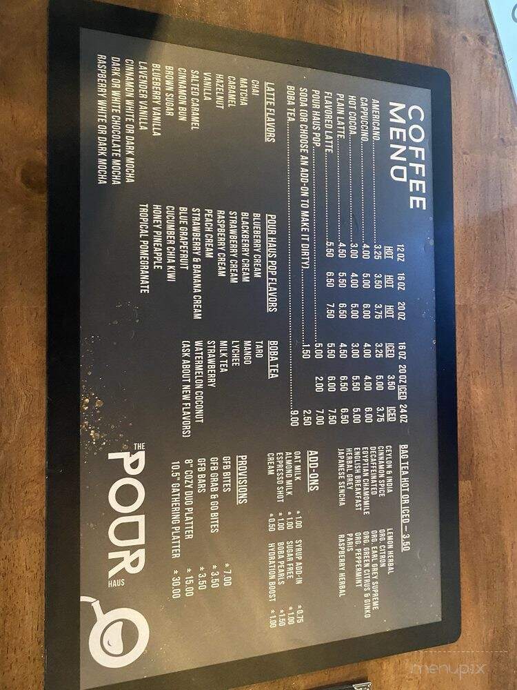 The Pour Haus - Quincy, IL menu_pic