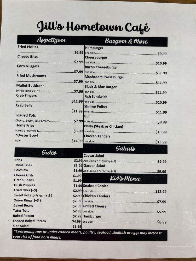 Jill's Hometown Cafe - Attapulgus, GA