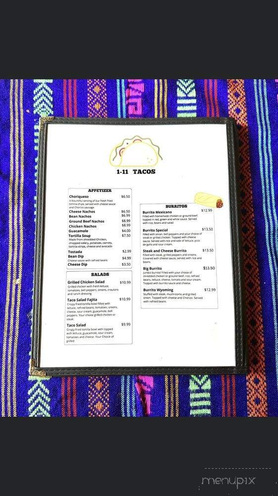 1-11 Tacos - Wyoming, IL menu_pic