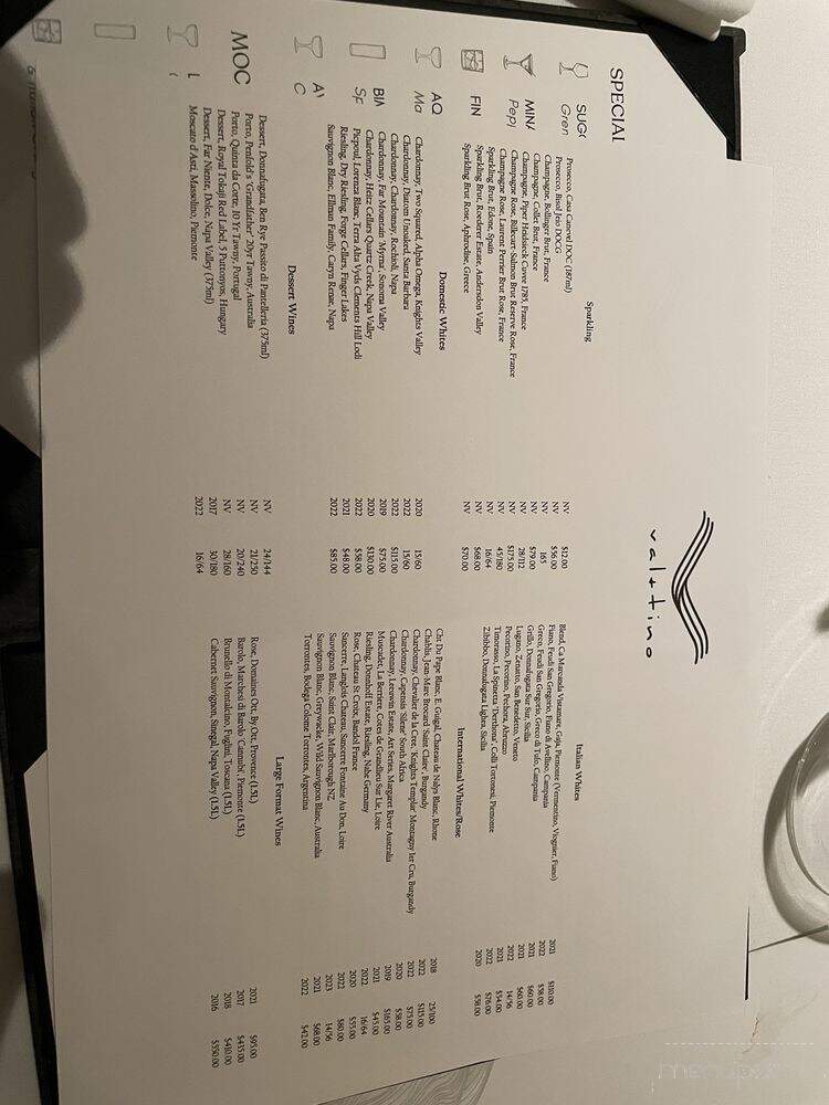 Val+tino - Fort Lauderdale, FL menu_pic