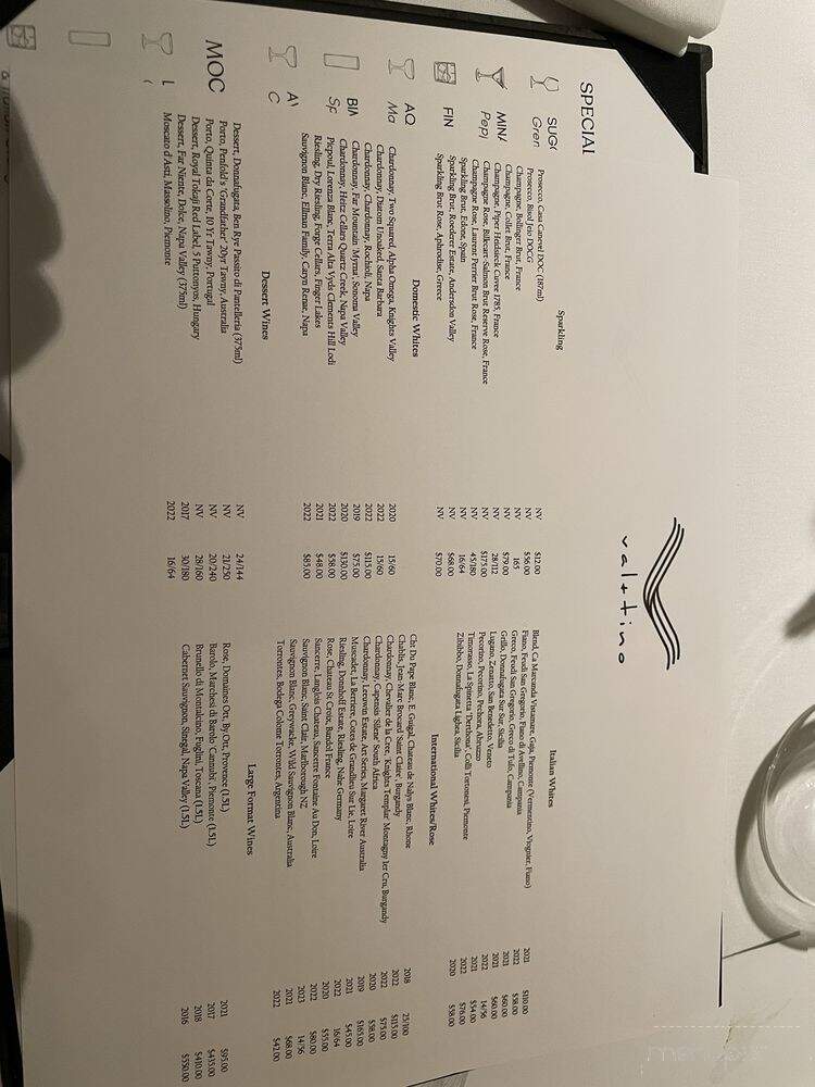 Val+tino - Fort Lauderdale, FL menu_pic