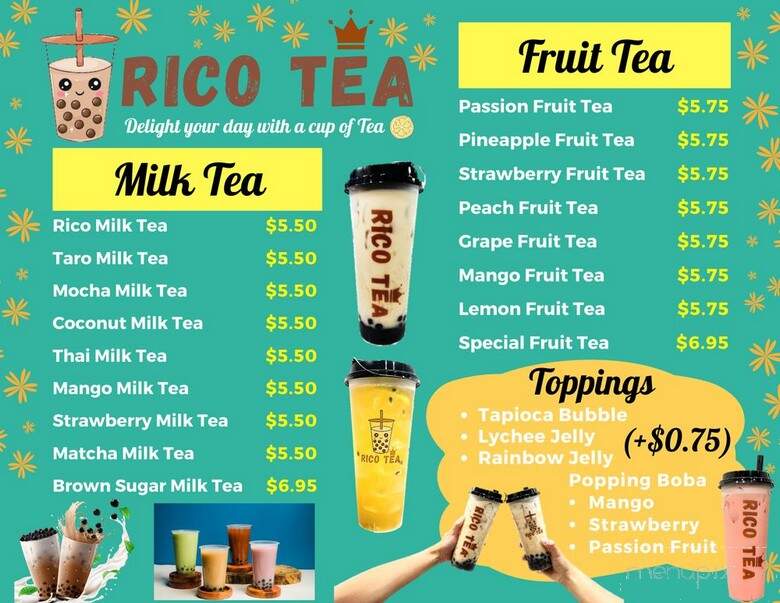 Rico Tea - Kissimmee, FL menu_pic