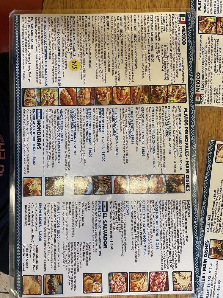 Delicias Centro Americanas - Ormond Beach, FL menu_pic