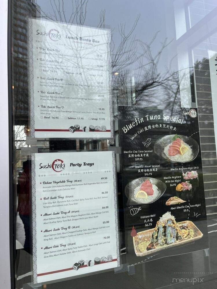 Sushi Toki - Burnaby, BC menu_pic