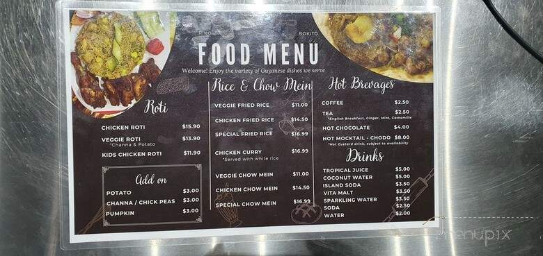 Riko Bokito - Toronto, ON menu_pic