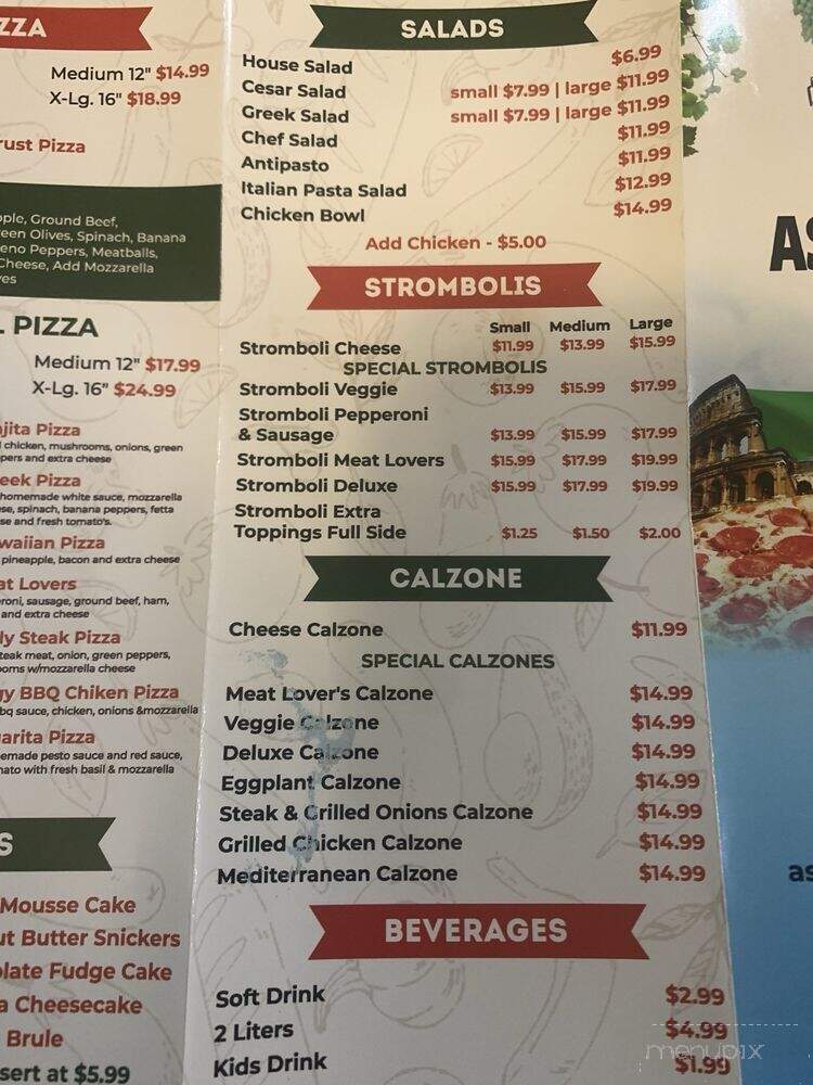 Aspendos Italian Cuisine - Jacksonville, FL menu_pic