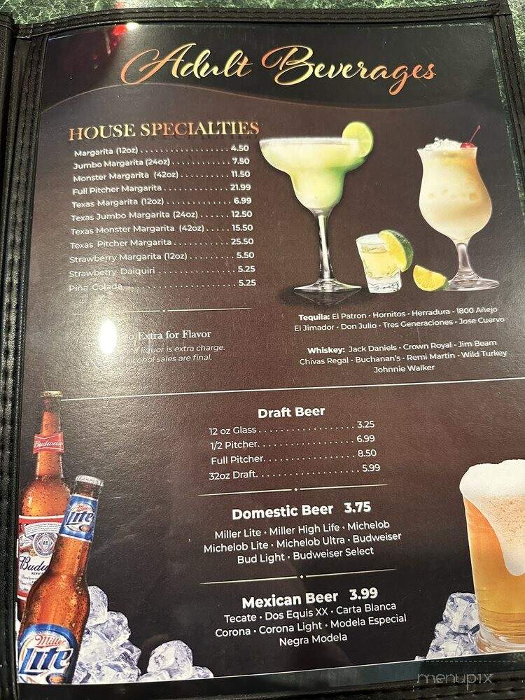 El Rosal - Barnesville, GA menu_pic