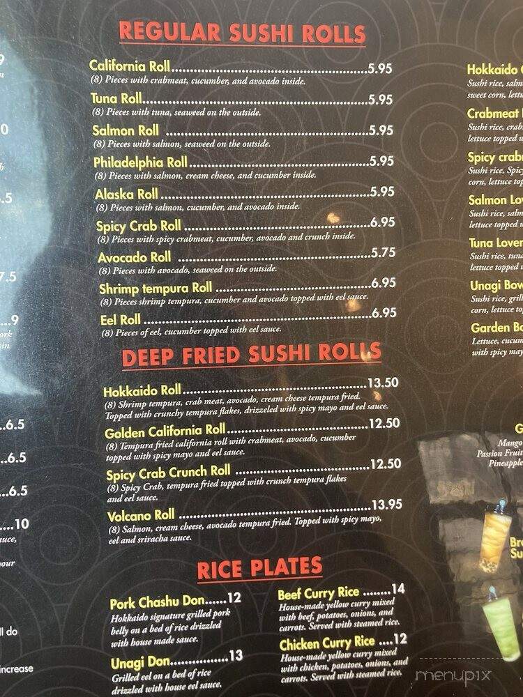 Hokkaido Ramen and Sushi - Louisville, KY menu_pic