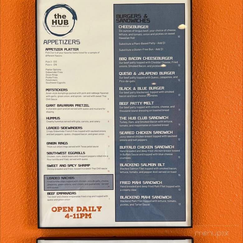 The Hub - Kissimmee, FL menu_pic