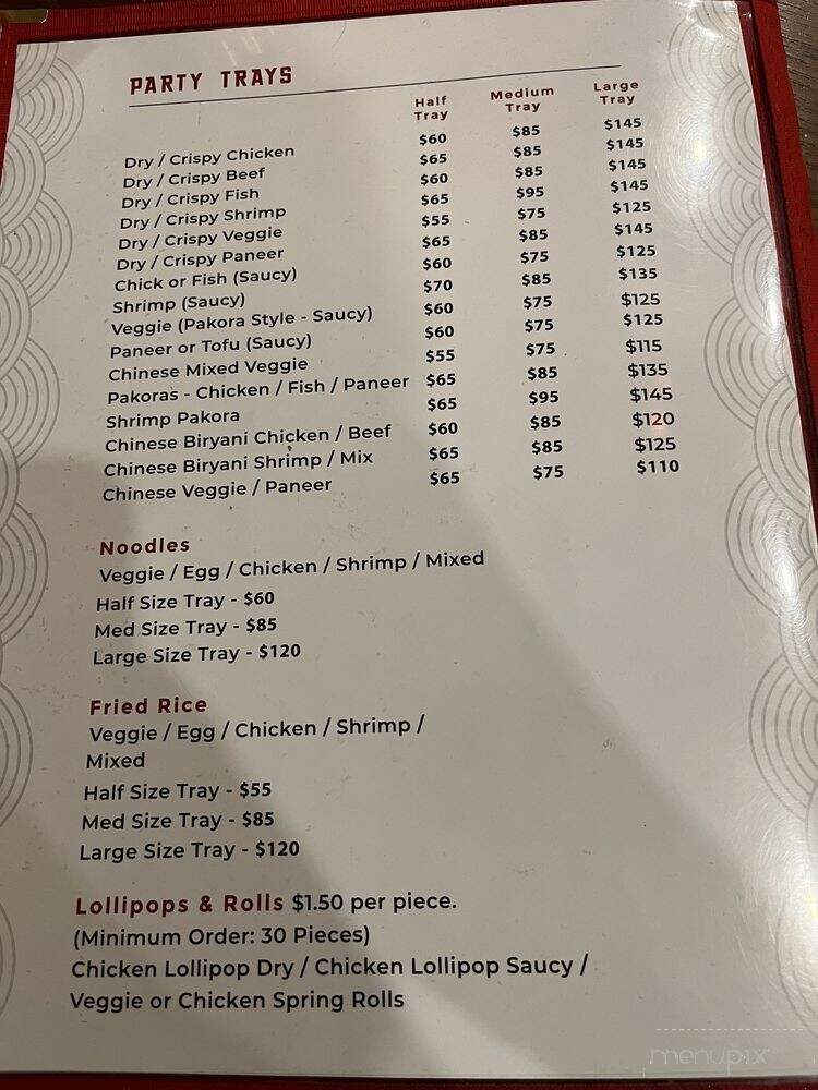 Oakville Hakka House - Burlington, ON menu_pic