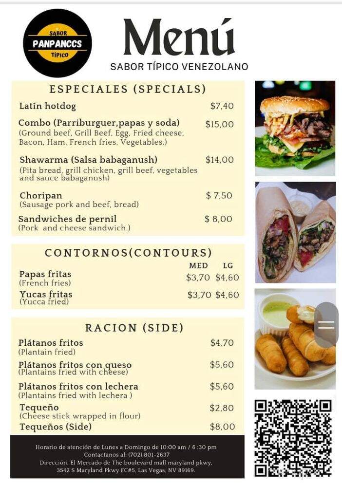 Panpanccs - Las Vegas, NV menu_pic
