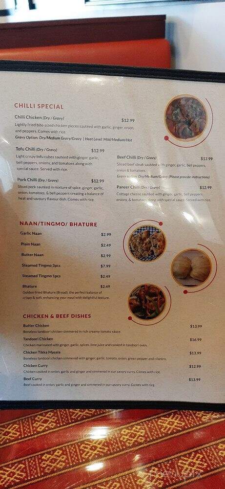 Yummy Momo - Toronto, ON menu_pic