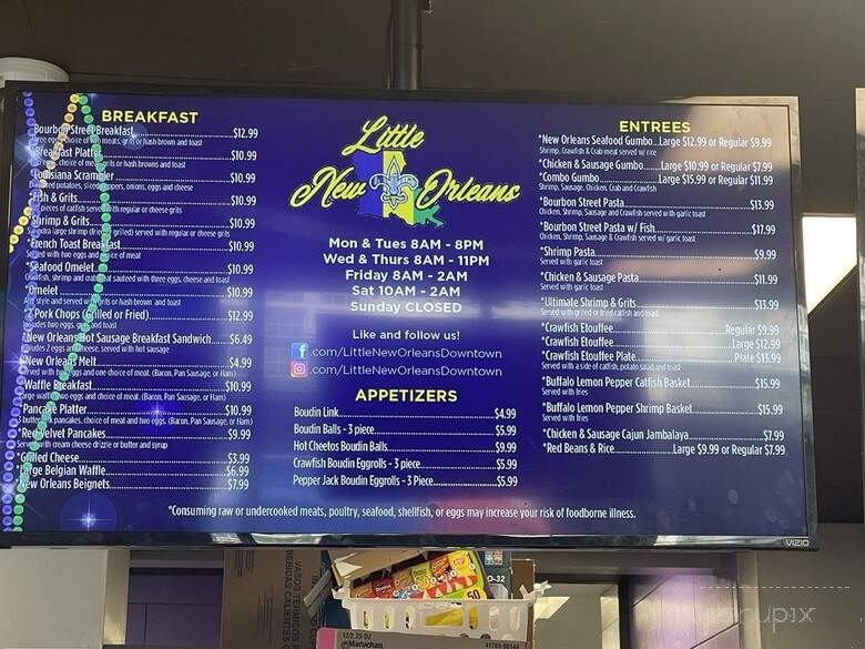 Little New Orleans - Houston, TX menu_pic