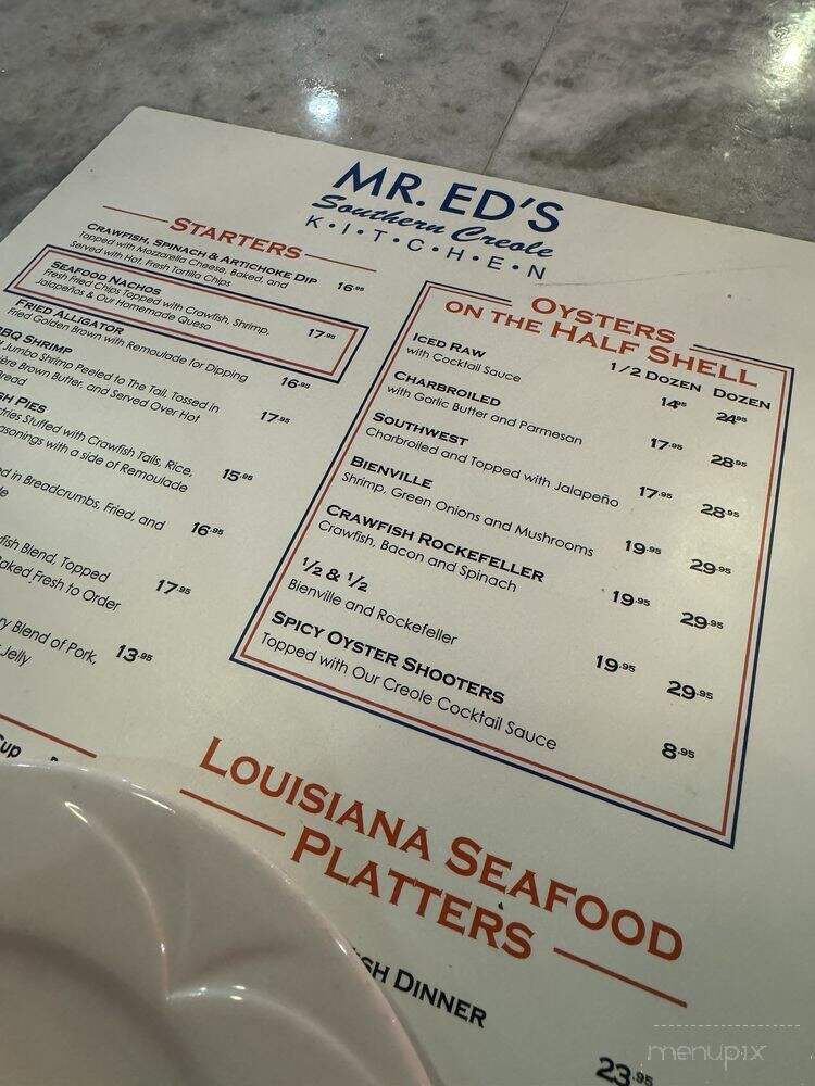 Mr Ed's Southern Creole Kitchen - New Orleans, LA menu_pic