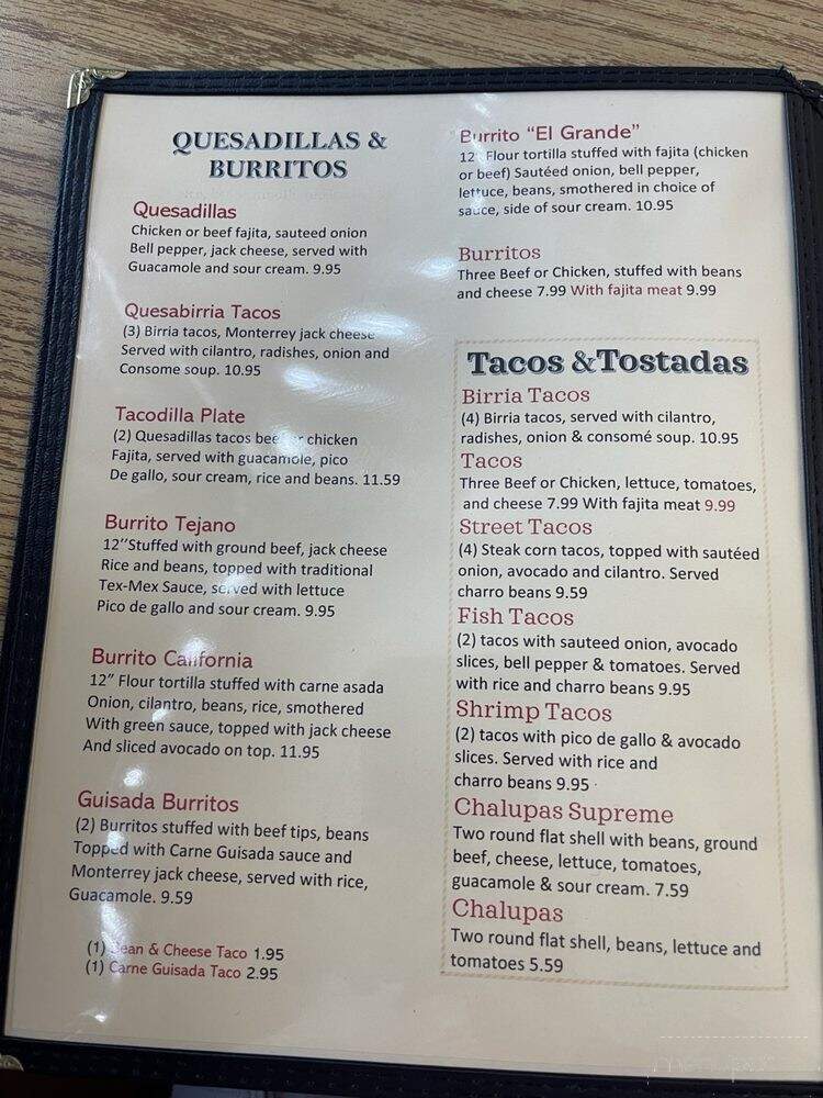 Santiago's - San Antonio, TX menu_pic