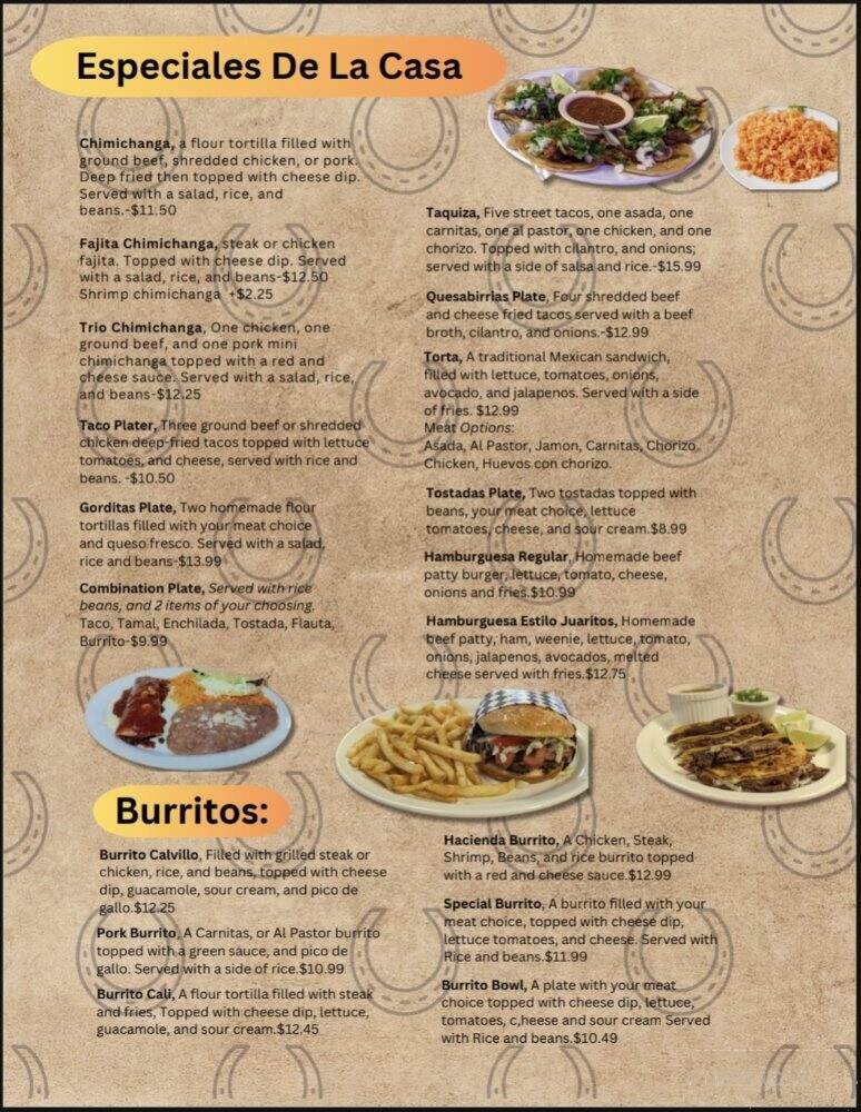 La Herradura - Kansas city, KS menu_pic