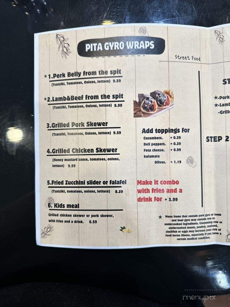 Meet the Greek - Wilmington, NC menu_pic