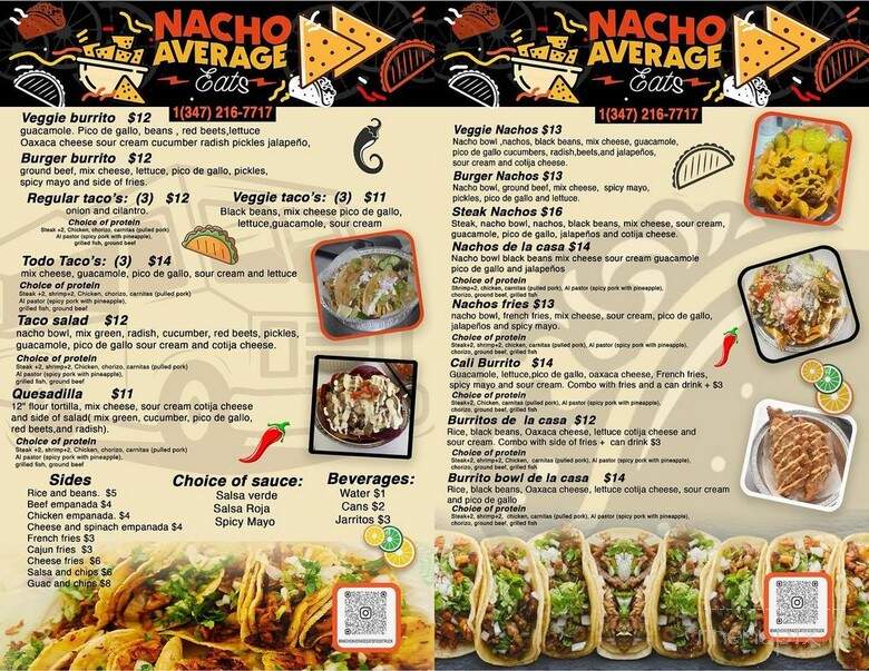 Nacho Average Eats - New York, NY menu_pic