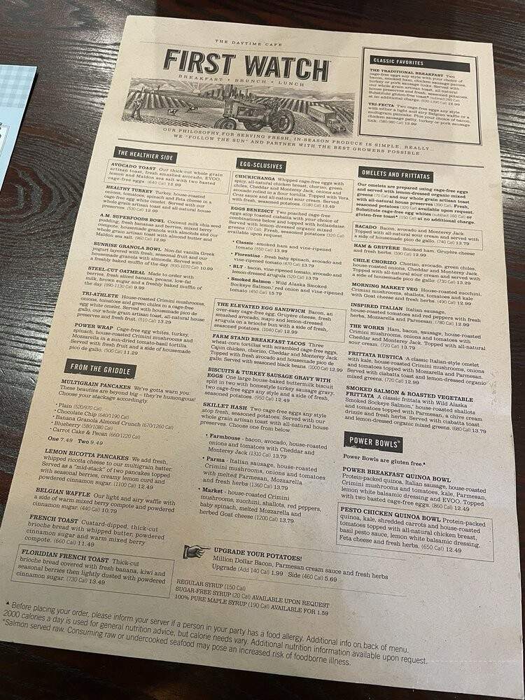 First Watch - Columbia, SC menu_pic