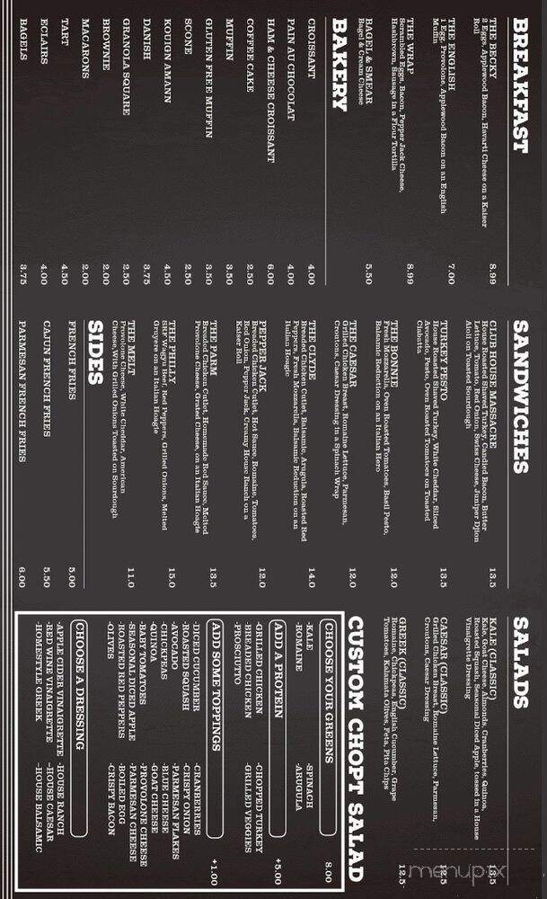 Bonnie & Clydes - Salt Lake City, UT menu_pic