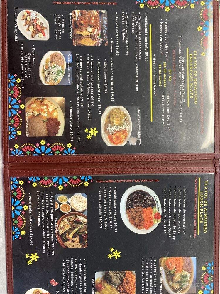 Maria Bonita Restaurant - San Antonio, TX menu_pic
