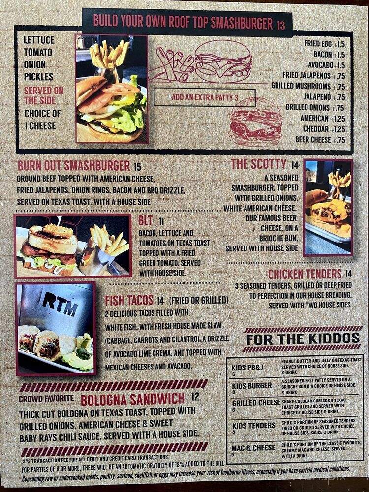 Rooftop on Main - Clarksville, AR menu_pic