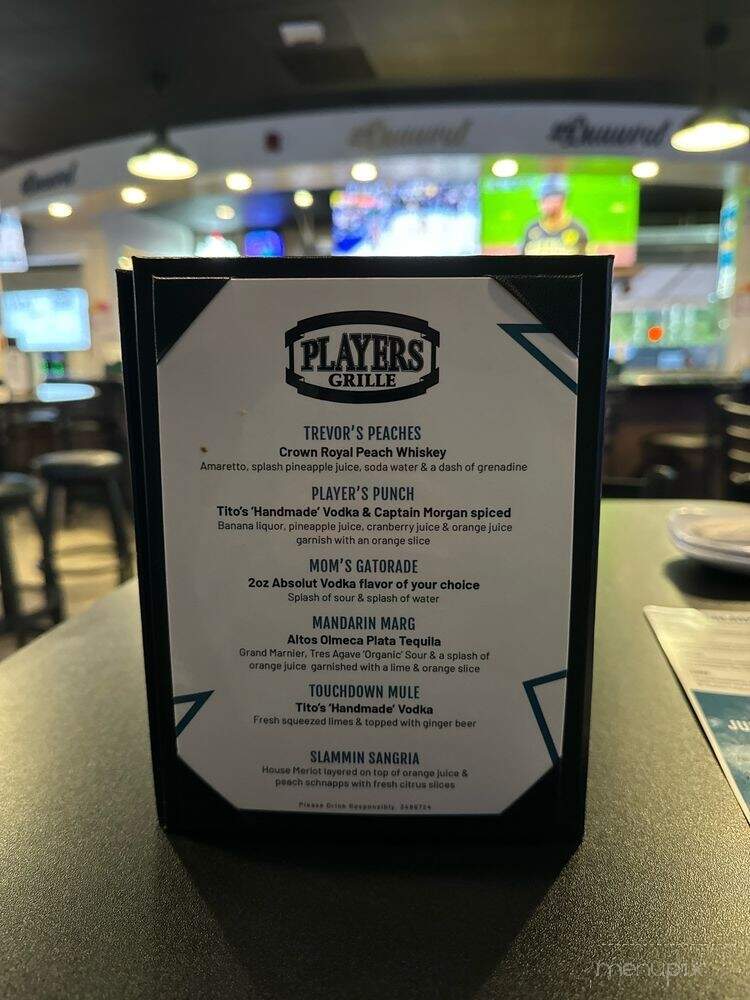 Players Grille - Jacksonville, FL menu_pic