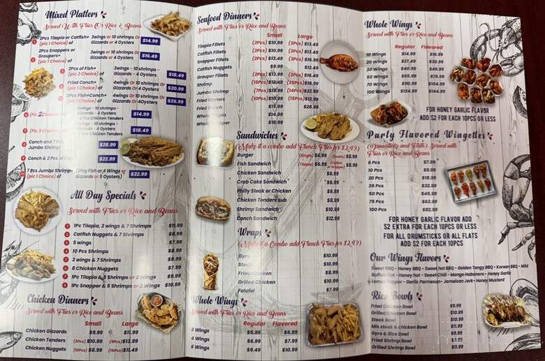 A1 Fish and Chicken - Tamarac, FL menu_pic