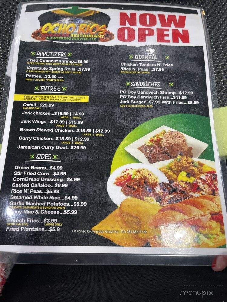 Ocho Rios - Texas City, TX menu_pic