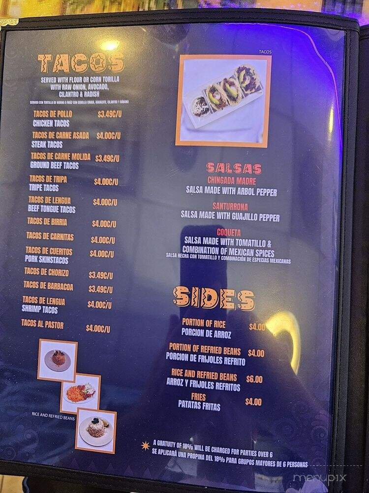 Que Padre Mexican Restaurant - Jacksonville, FL menu_pic