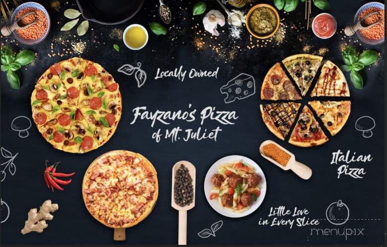 Fayzanos Pizza - Mt. Juliet, TN menu_pic