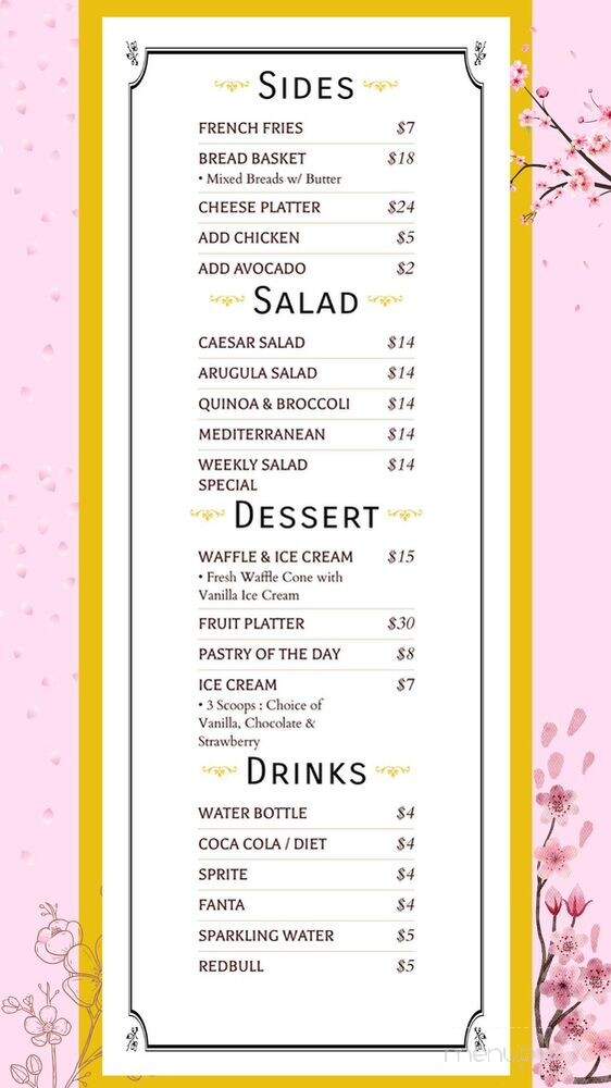 N Cafe - Glendale, CA menu_pic