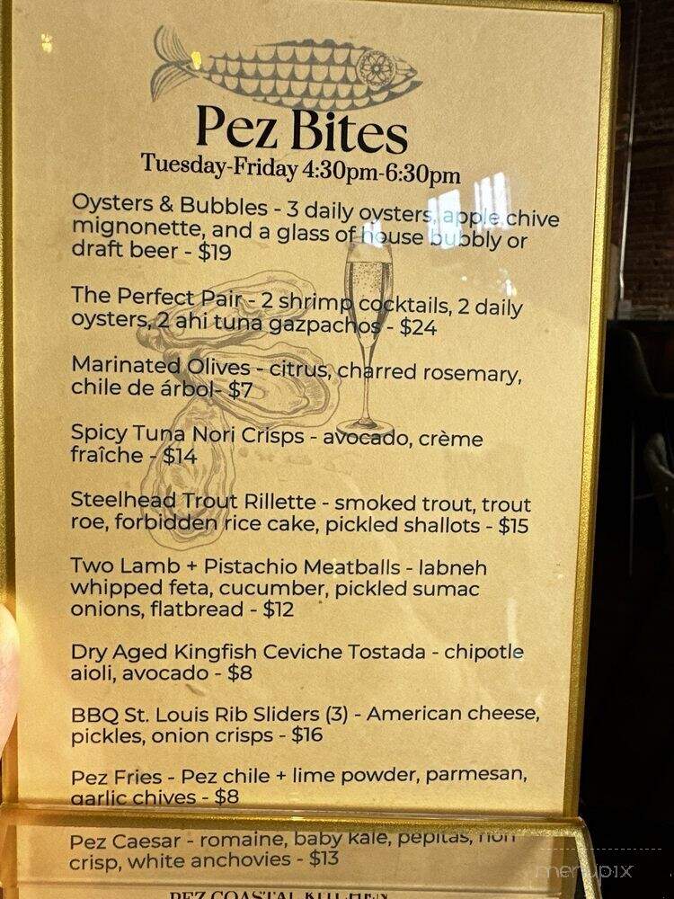 Pez Coastal Kitchen - Pasadena, CA menu_pic