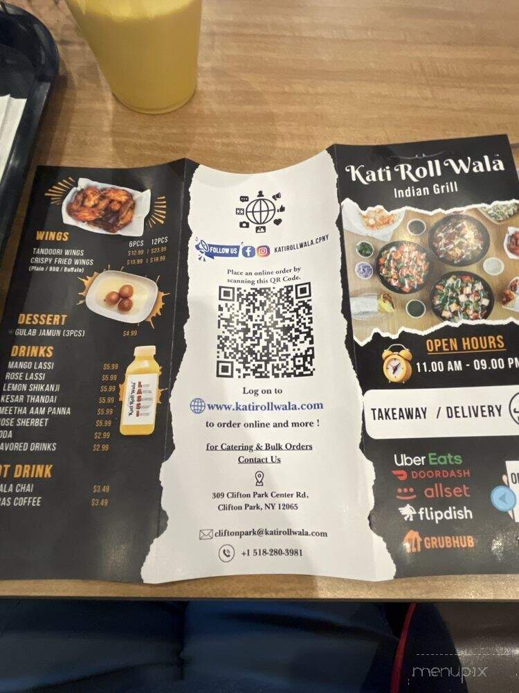 Kati Roll Wala - Clifton Park, NY menu_pic