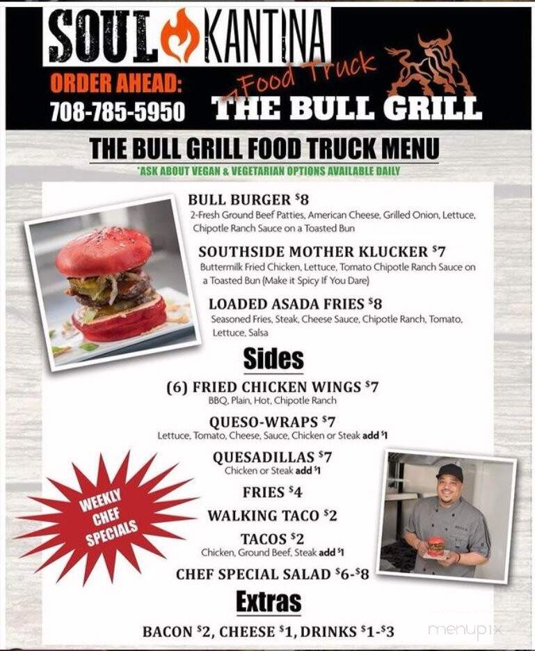 The Bull Grill - Indianapolis, IN menu_pic