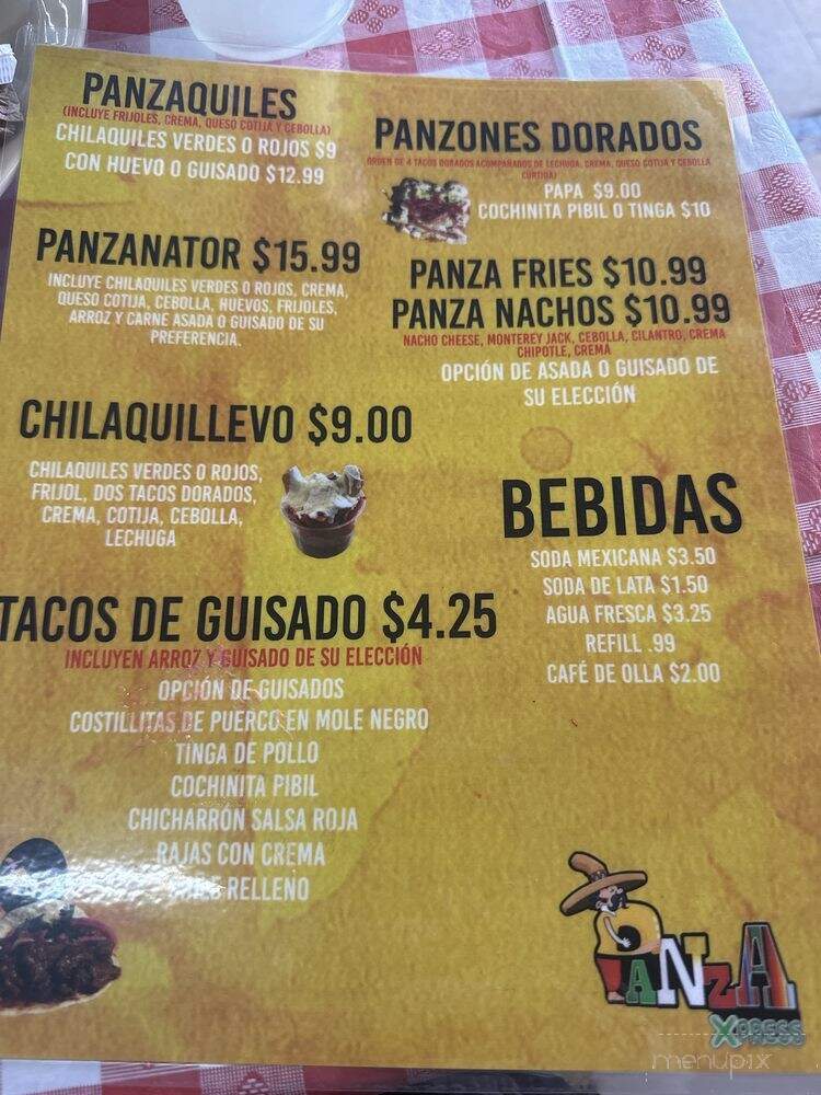 Panza Xpress - Pomona, CA menu_pic