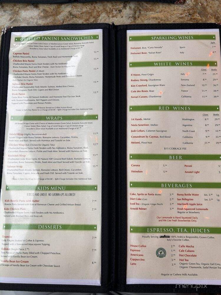 Panini Kabob Grill - Marina del Rey, CA menu_pic